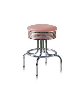 Fiftiesstore Barkruk Retro BS-28-66 Dusty Rose Zacht Roze 66 cm
