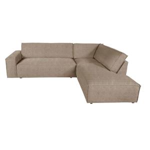 Dutch by HomingXL Loungebank chaise longue Marken | Rechts | Run Again rib beige 11 | 2,73 x 2,12 mtr breed