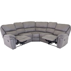 ebuy24 Ecksofa »Saranda Sofa Ecksofa Recliner Kunstleder grau.«