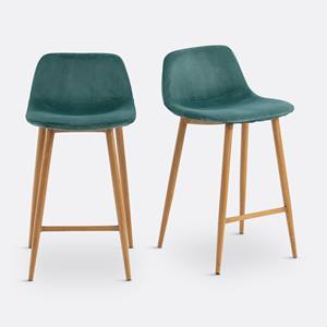 LA REDOUTE INTERIEURS Set van 2 halfhoge barstoelen, Lavergne