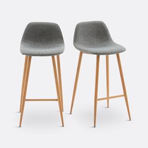 LA REDOUTE INTERIEURS Set van 2 barstoelen, Nordie