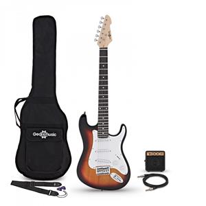 Gear4Music 3/4 LA Elektrische Gitaar + Mini-versterker Sunburst