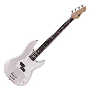 Gear4Music LA Basgitaar van  Silver Flake