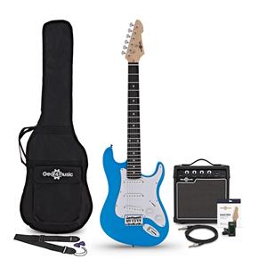 Gear4Music 3/4 LA Elektrische Gitaar + Versterkerpakket Blauw