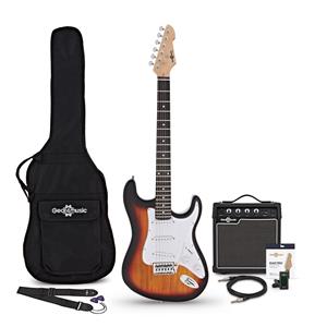 Gear4Music LA Elektrische Gitaar + Versterkerpakket Sunburst