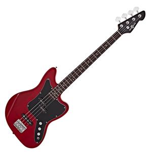 Gear4Music Seattle Basgitaar van  Red Wine