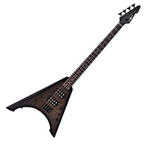 Gear4Music Harlem V Basgitaar van  Trans Black