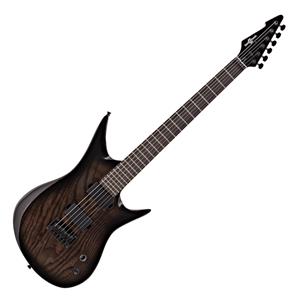 Gear4Music Harlem 6 Elektrische Gitaar van  Trans Black