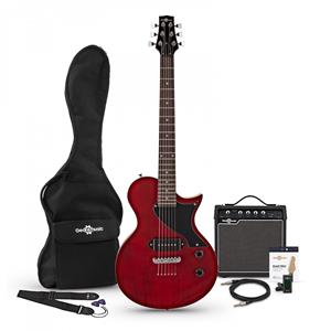 Gear4Music New Jersey Classic II Elektrische Gitaar + Versterkerpakket Cherry Red