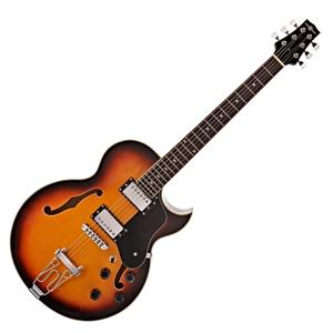 Gear4Music San Diego Semi-akoestische Gitaar van  Sunburst