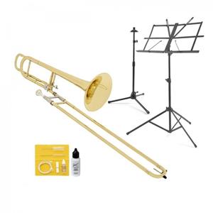 Gear4Music BB/F Tenortrombone + Accessoirepakket van 