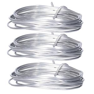 3x rollen hobby en knutselen aluminium ijzerdraad van 2 mm x 200 cm -