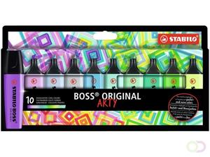 Huismerk Highlighter Stabilo Boss Original Arty, Etui Met 10 Pennen