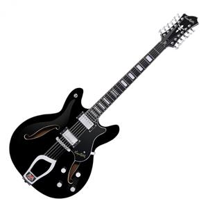 Hagström Viking Deluxe 12-String Gloss Black