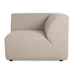 HKliving Elementbank Jax rechts eind taupe bouclé
