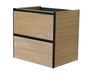 Mueller Sakura wastafelonderkast 60x45,2cm naturel eiken/mat zwart