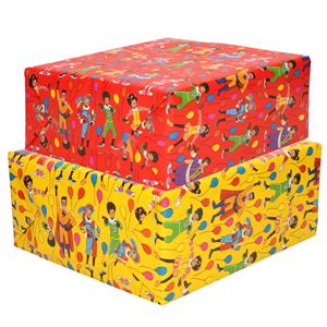 Bellatio Decorations Setje van 6x rollen Sinterklaas inpakpapier/cadeaupapier 2,5 x 0,7 meter 2 soorten prints -