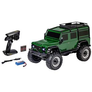 Carson Land Rover Defender Groen Brushless 1:8 RC auto Elektro Terreinwagen 4WD RTR 2,4 GHz