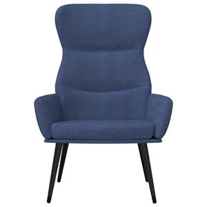 vidaXL Relaxstoel stof blauw