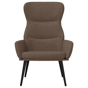 vidaXL Relaxstoel stof taupe