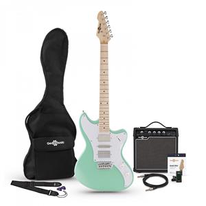 Gear4Music Seattle Elektrische Gitaar + Versterkerpakket Seafoam Green