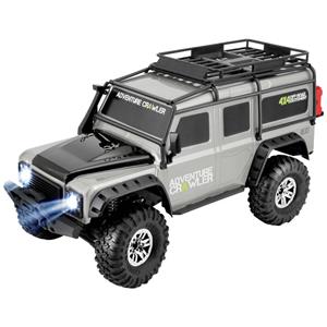 Reely Adventure Grijs Brushed 1:10 RC auto Elektro Crawler 4WD RTR 2,4 GHz Incl. accu, oplader en batterijen voor de zender