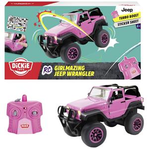 dickietoys Dickie Toys 251105000 Girlmazing Jeep Wrangler 1:16 RC modelauto voor beginners Elektro Terreinwagen