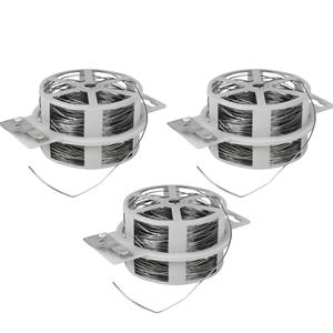 3x rollen metaal binddraad 50 meter x 0.7 mm -