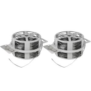 2x rollen metaal binddraad 50 meter x 0.7 mm -