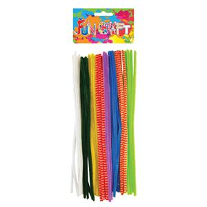 Trendoz 30x Chenille draad kleurenmix 30 cm -