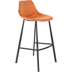 Set van 2 barkrukken Franky velvet | Dutchbone