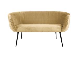 Leitmotiv Sofa Majestic velvet latte brown