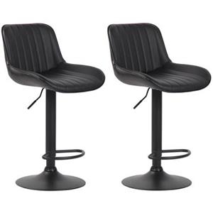 CLP Barhocker »Barhocker Lentini Kunstleder« (Set, 2er), höhenverstellbar mit Fußstütze