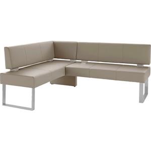 Home affaire Hoekbank RAB in 2 breedten (180 of 200 cm), bekleding in verschillende kwaliteiten, frame gepoedercoat in chroom-look