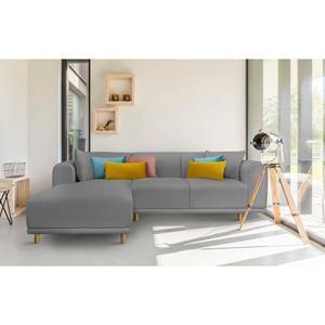 Andas Hoekbank Maroon in een scandinavisch design, met losse kussens
