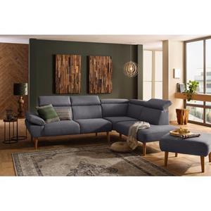 Premium collection by Home affaire Ecksofa "Trapino", Mit Kopf- und Armteilverstellung, Ottomane wahlweise links oder rechts, 3 Bezugsqualitäten