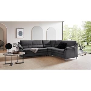 Places of Style Hoekbank Cardoso met trapezehoek voor meer zitcomfort, naar keuze ook met slaapfunctie en lade en relaxfunctie