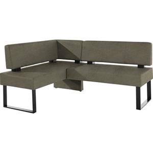 Home affaire Hoekbank Oliver met metalen frame, keukenbank verschillende hoezen cord eetkamerbank ottos choice