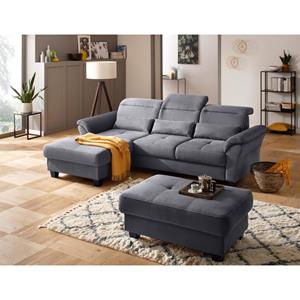 Premium collection by Home affaire Hoekbank Solvei met récamier-afsluitelement en zitdiepteverstelling. naar keuze ook met verstelbaar hoofdeind en slaapfunctie, binnenvering