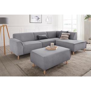 Andas Hoekbank Janek met binnenvering en opstaande naad in scandinavisch design