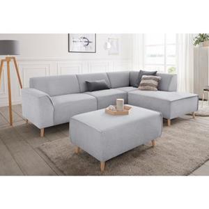 andas Hoekbank Janek L-vorm met binnenvering en opstaande naad in scandinavisch design