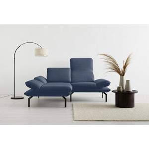 OTTO products Ecksofa "Bennid", Wahlweise mit Arm- und Rückenfunktion, alle Stoffe aus recyceltem Material, hohe Metallbeine