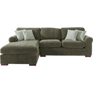 Timbers Ecksofa "Broughton", weicher Sitzkomfort, incl. 4 Zierkissen, Keder