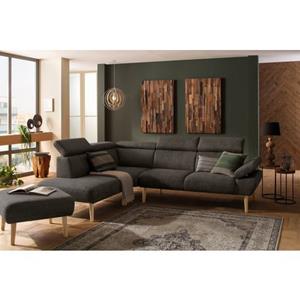 Premium collection by Home affaire Ecksofa "Trapino", Mit Kopf- und Armteilverstellung, Ottomane wahlweise links oder rechts, 3 Bezugsqualitäten