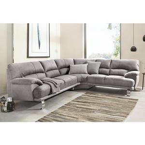 TRENDMANUFAKTUR Hoekbank Cecilia II, in Italiaans design, comfortabel, hoog zitcomfort, L-vorm
