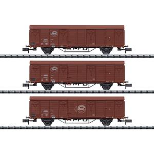 MiniTrix T18902 Güterwagen  Expressgut  der DR, 3er-Set