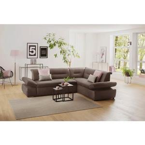 INOSIGN Hoekbank Avesa Naar keuze met arm- en slaapfunctie, bxdxh: 275x211x80 cm