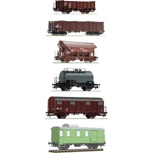 Roco 76030 H0 6er-Set Güterzug der DR