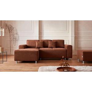 Guido Maria Kretschmer Home&Living Hoekbank Györ L-vorm, optioneel met bedfunctie en bedlade inclusief 2 sierkussens