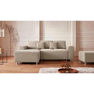 Guido Maria Kretschmer Home&Living Hoekbank Györ L-vorm, optioneel met bedfunctie en bedlade inclusief 2 sierkussens